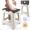 YINGJEE Shower Stool for Shaving Legs, Foot Rest Folding Stool