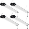 hykolity 120W LED Shop Light Linkable,13000lm(400w Equivalent),5000K 4FT Black Utility