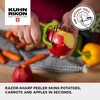 Kuhn Rikon Potato Peelers (set of 3) with Steel Blade.