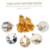 iplusmile 1pc Creative Gold Tortoise Luck Statue Feng Shui Home