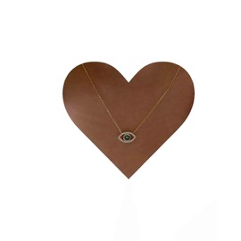 Cimenexe Bohemian Emerald Evil Eye Pendant Necklace Gold Crystal Eye Necklace Chain Green CZ Devil Eye Choker Necklace Paved Rhinestone Demon Eye Necklace Jewellery for Women and Girls