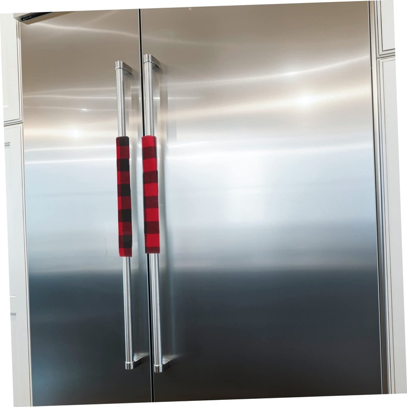 Tofficu 1Set Refrigerator Handle Cover Skin Friendly Protector for Kitchen