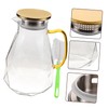 LABRIMP Large Capacity Glass Water Pitcher Drinking Water Filter Stainless