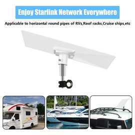 Gen 3 Mount for Starlink RV Mount, RV Ladder Starlink Gen 3 Mount, Starlink Pole Mount Adapter for RV Ladder, Roof Rack, Weatherproof Starlink Gen 3 Mount Kit