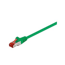 Goobay 68295 CAT 6 Patchcable, S/FTP (PiMF), Green, 15m Cable Length
