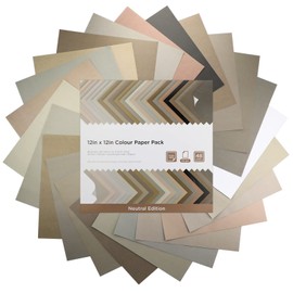 Livholic 48 Sheets Earth Tones Colored Card Stock Printer Paper 120 gsm 32 lb 12x12 inch Cardstock Paper Assorted Colors for Cricut Maker, Hands & Feet School Project