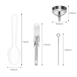 Mini Funnel Set for Cremation Jewelry Filling Kit for Urn Necklace Keepsake Small Funnel Filling Ashes for Urn Necklace Urn Bracelet