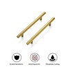 Ravinte 5 Pack 7.38" Cabinet Pulls Brushed Brass Stainless Steel