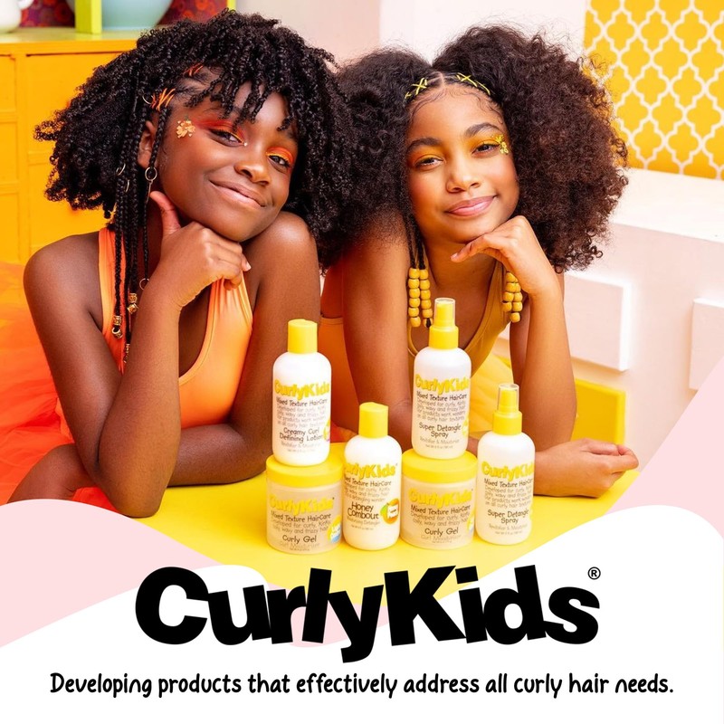 CurlyKids Super Detangling Spray, 12 fluid ounces, Hair Conditioner or