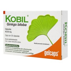 Kobil Cápsulas 40 Mg, 30 Cápsulas