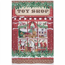 Ulster Weavers - Christmas Toy Shop Tea Towel (74 x 48cm) - 100% Cotton - Washable - Christmas Dish Cloths/Dish Towel - Christmas Tea Towel - Kitchen Accessories & Decor