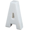 Creative Home Natural Marble Stone Letter A Bookends Paper Weight,