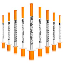 Syringes 1ml 31 Gauge 1/4 inch U-100 31G 1cc 6mm Lab Syringe, Box of 100