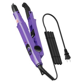 TopWigy Professional Hair Extension Tools,Purple U tip hair extensions Tool,Fusion Hair Extensions Temperature Adjustable Melting Tool