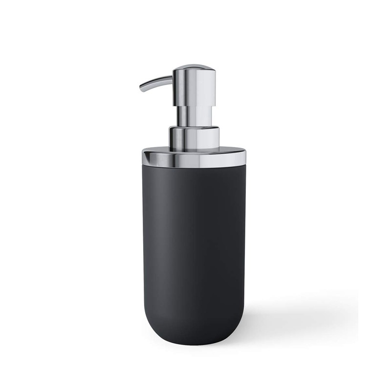 umbra 21008027152 Shampoo Dispenser, Black, W2.8 x 3.9 x 7.1