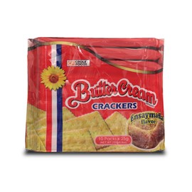 Croley Foods Buttercream Crackers - Ensaymada Flavor, 8.8 oz (250g) 10 Count