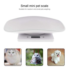 Hamkaw Digital Pet Weight Scale with LCD Electronic Scales For Measuring Baby, Small Dog, Cat, Dog (Capacity up to 10 kg /22 lb) White