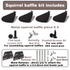 Pirateant 24 Inch Metal Squirrel Baffle,Adjustable Opening Size, for Up