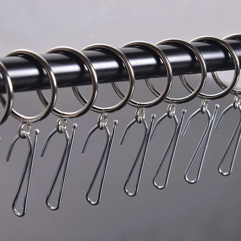 All-Pie 50 Pcs Stainless Steel Curtain Hooks Pinch Pleat Curtain