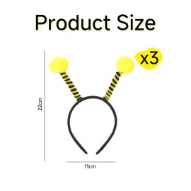 3 Pieces Bee Headband, Performance Props, Bee Costume Accessories, Role Play Accessories, Party Supplies
