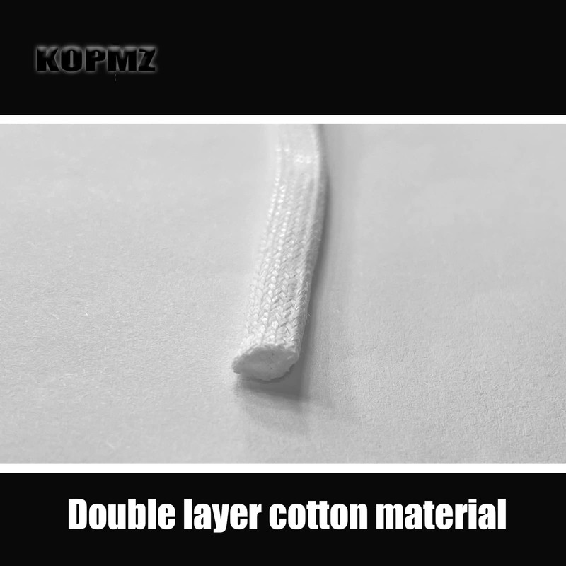 KOPMZ 2 pairs Waxed shoelaces Waterproof shoelaces (black47.25”/120cm) Casual shoe