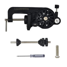 AIMALL Fishing Line Winder - Reciprocating Reel Winding Machine, 5.5in Screw Length, Adjustable Tightness, Rubber Protective Pad, Outdoor Fishing Supplies