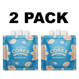 LovePuff  PEPPERMINT Aromatherapy Inhaler Cores 2-Pack – 8 Organic Refills
