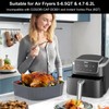 Square Silicone Air Fryer Liners 2 Pack, Compatible with Ninja