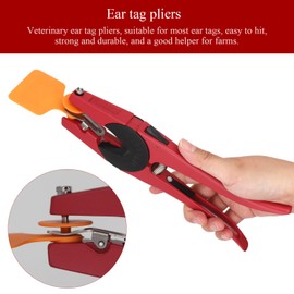 MasXirch Ear Tag Applicator for Cattle, Goat, Sheep, Pig - Durable, Portable Livestock Ear Tag Tool with Automatic Lock Design