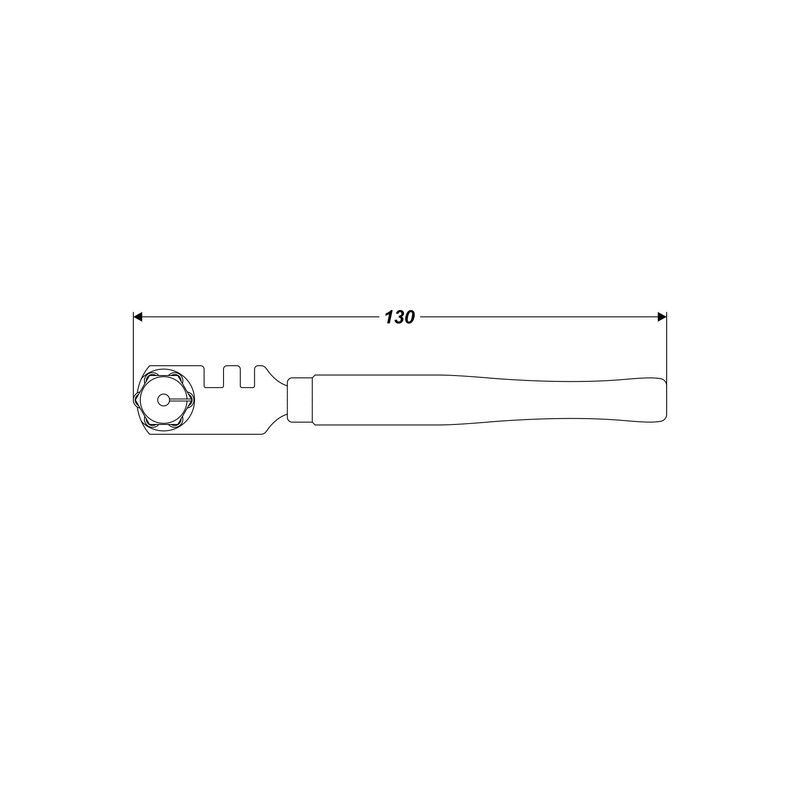 Glass Cutter 130 mm Six Wheel with Breakaway Edge Glass