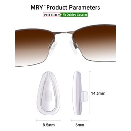 Mryok Replacement Nosepiece Nosepad for Oakley Coupler OX8053 Eyeglass