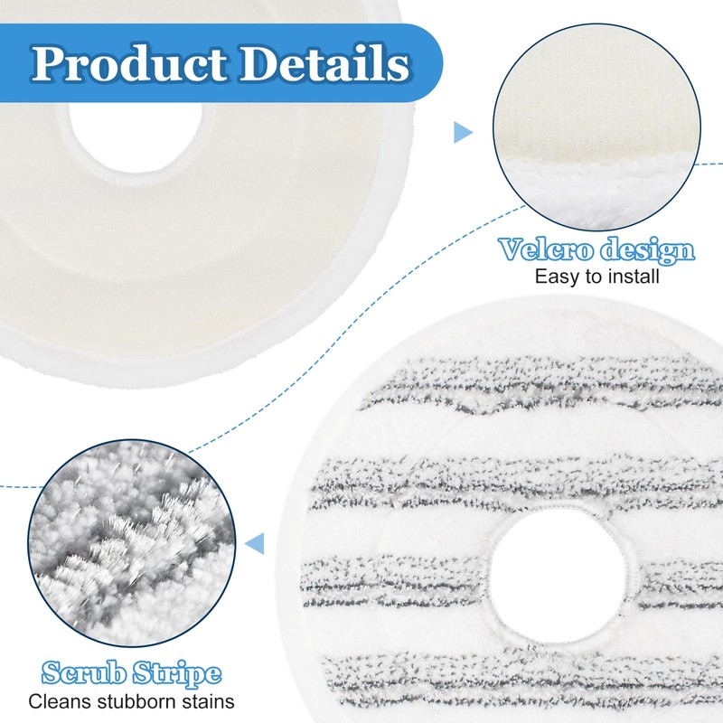 DLAIMI 6PCS Mop Pads Replacement Compatible with Vileda Spin and