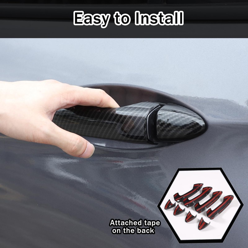 HIRUFAIT Exterior Door Handle Cover Trim for Honda Pilot 2016-2022