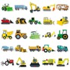 100 Pcs Funny Engineering Vinyl Stickers,Engineering Vehicle Graffiti Stickers,Vinyl Waterproof