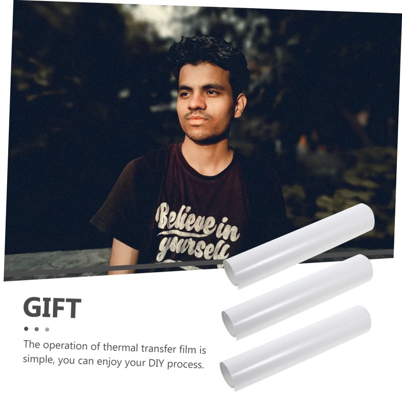 jojofuny 3pcs Heat Transfer Engraving Film Matte Htv Vinyl for