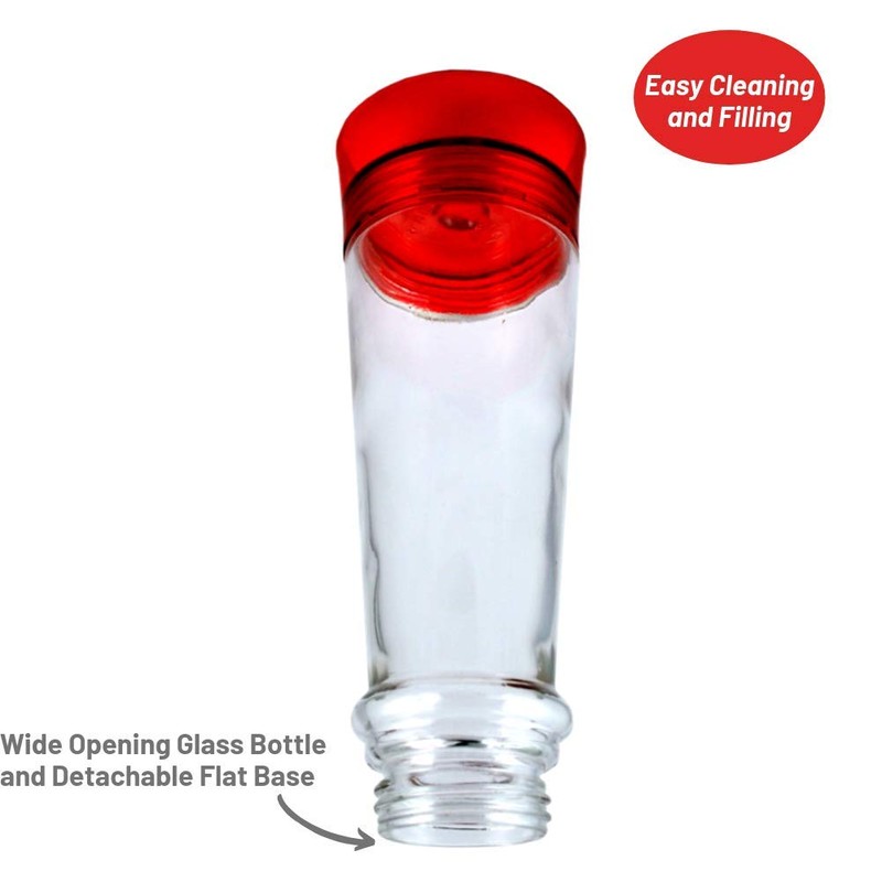 More Birds Ruby Hummingbird Feeder, 10-Ounce Capacity, 5 Ports