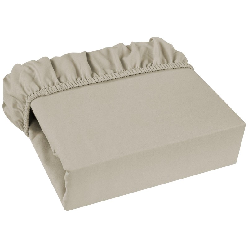 Soroor® Bedding & Linen | Microfibre Single Fitted Sheet, Beige