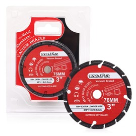 Casaverde 2 Pack 3" Metal Cutting Diamond Blade with 3/8" Arbor for Rebar,Steel,Sheet Metal,Angle Iron,Stainless Steel & More