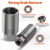 THINKWORK 1/2 Inch Drive Lug Nut Extractor Set, Large Sizes,