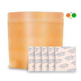 10 Gram 50 Pcs Silica Gel Packets, Premium Desiccant Packs for Storage, Reusable Silica Packets for Moisture Control with Color Indicating
