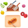 KidKraft Chop It Up Wood Food Grocery Cooking with Knife