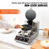 VEVOR Commercial Waffle Maker, 1300W Round Waffle Iron, Non-Stick Rotatable