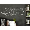 Grandora W3047 Wall Tattoo Kinds of Coffee Latte Caffe Kitchen