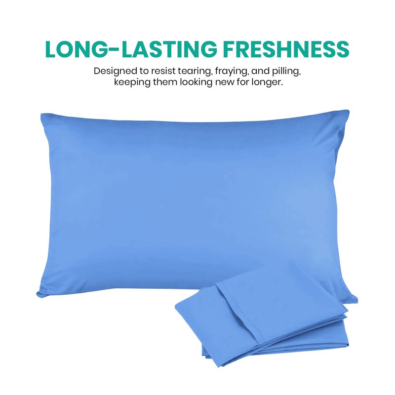 AMEHA 100% Brushed Microfiber Pillow Cases 2 Pack, Super Soft