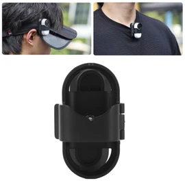 Plyisty Backpack Clip Holder for Insta 360 GO 3S Accessories, Protective Fixed Hat Brim Clip Holder, Multiple Angles, Quick Vertical Mount