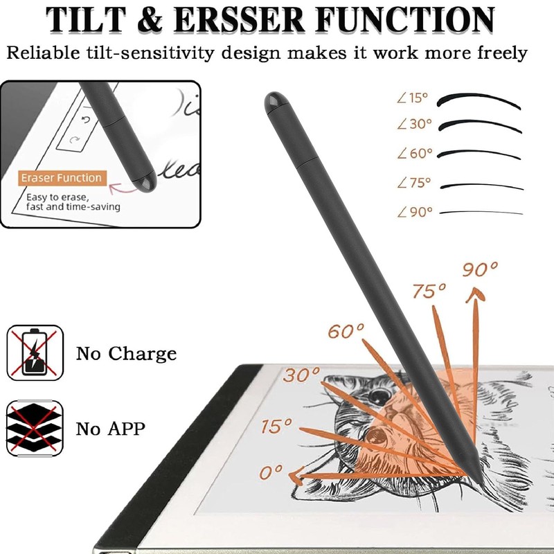EMR Stylus Pen for Remarkable 2, Scribe, Note Air, Tab