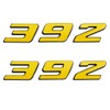 Aimoll 2pcs 392 Emblem, Badge Decal 3D Logo for 392