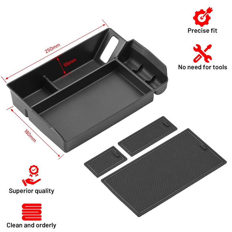 SPELAB Center Console Organizer Compatible with Toyota Sienna 2021-2024 2025