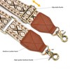 LEMEDE Purse Strap,2" Leather End Shoulder Strap Adjustable Replacement,Retro Jacquard