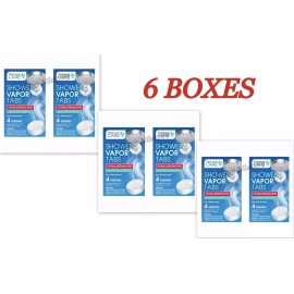 personal care 6 Boxes SHOWER VAPOR TABS EUCALYPTUS ESSENTIAL OILS SINUS RELIEF & RELAX